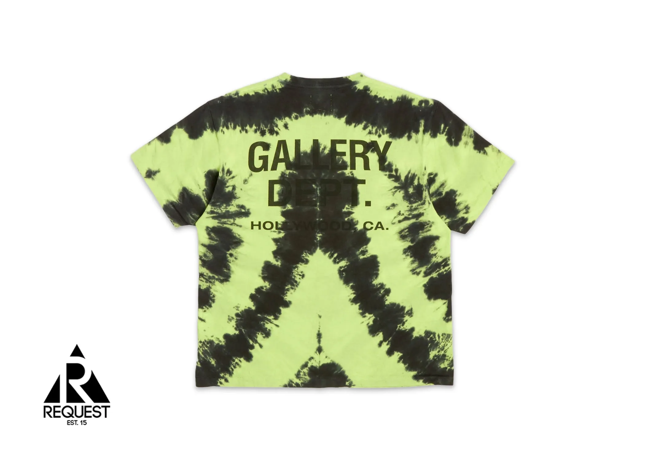 Peace Tee "Tie Dye Lime Black"
