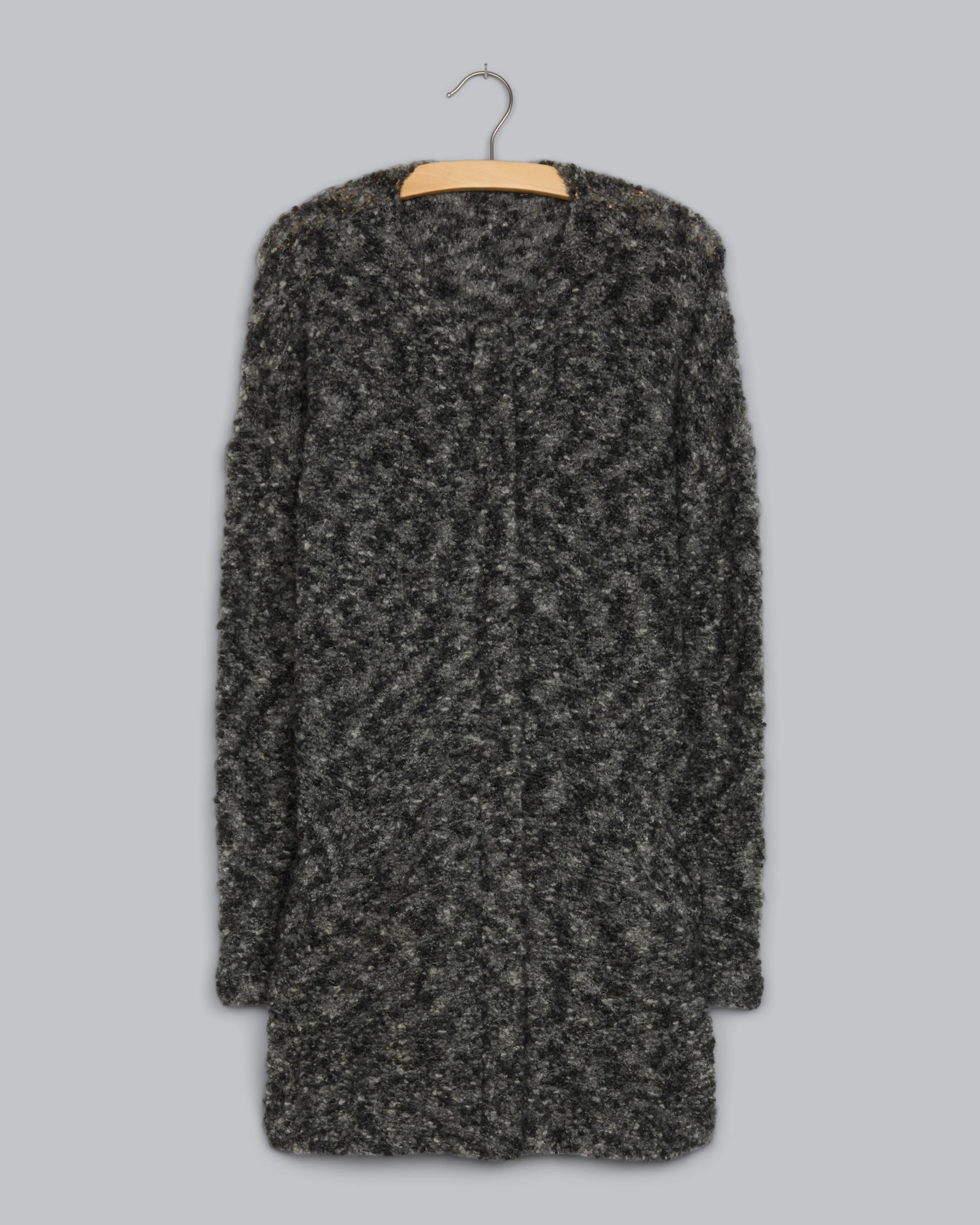 Pebbly Wool Mohair Cardigan