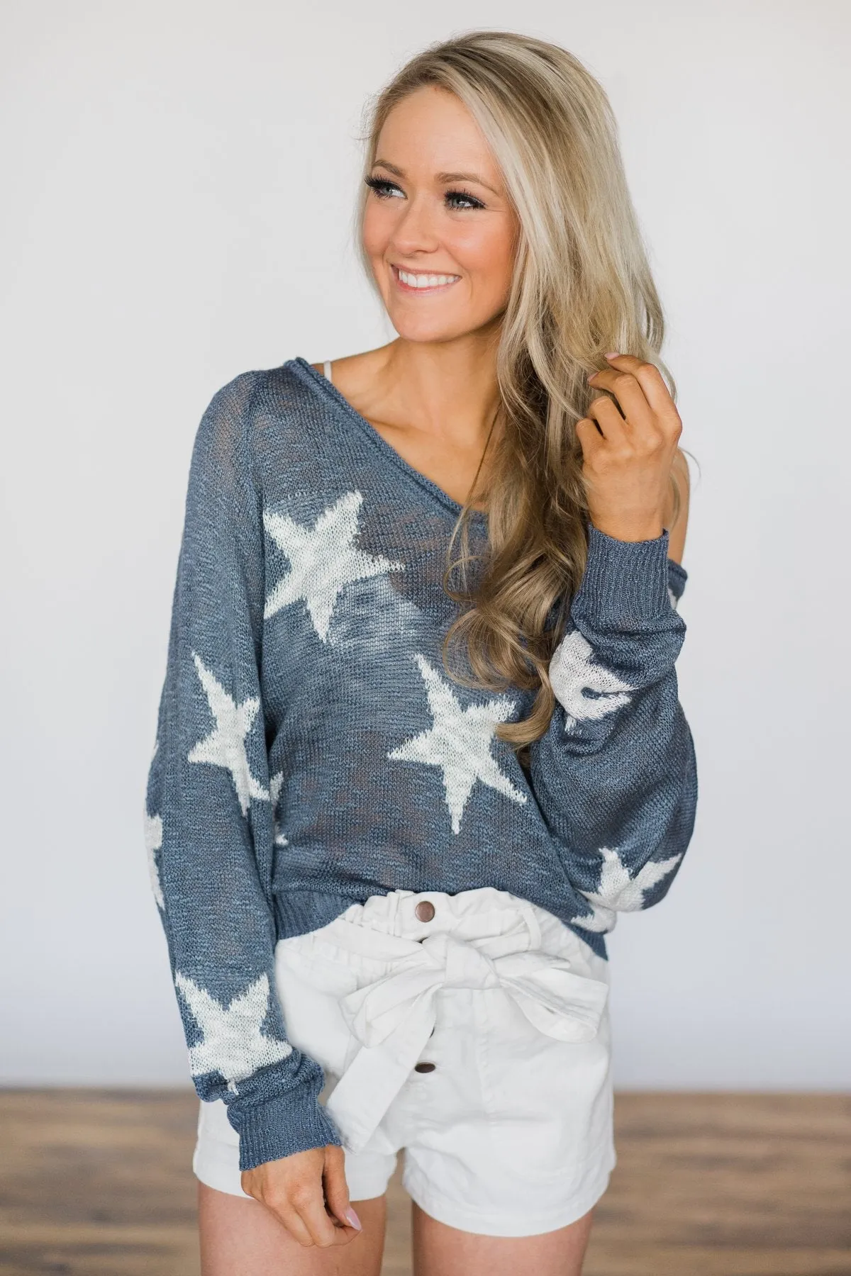 Perfect Timing Blue Top