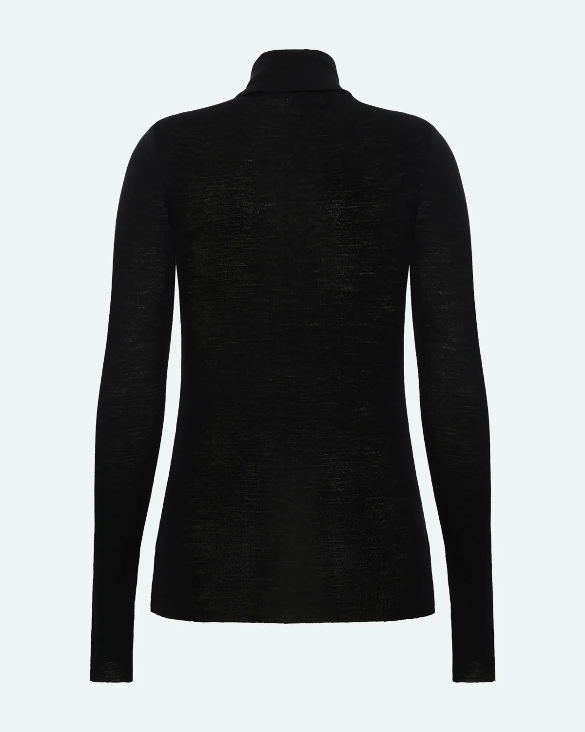Pernilles long sleeved turtleneck 3736 - Black