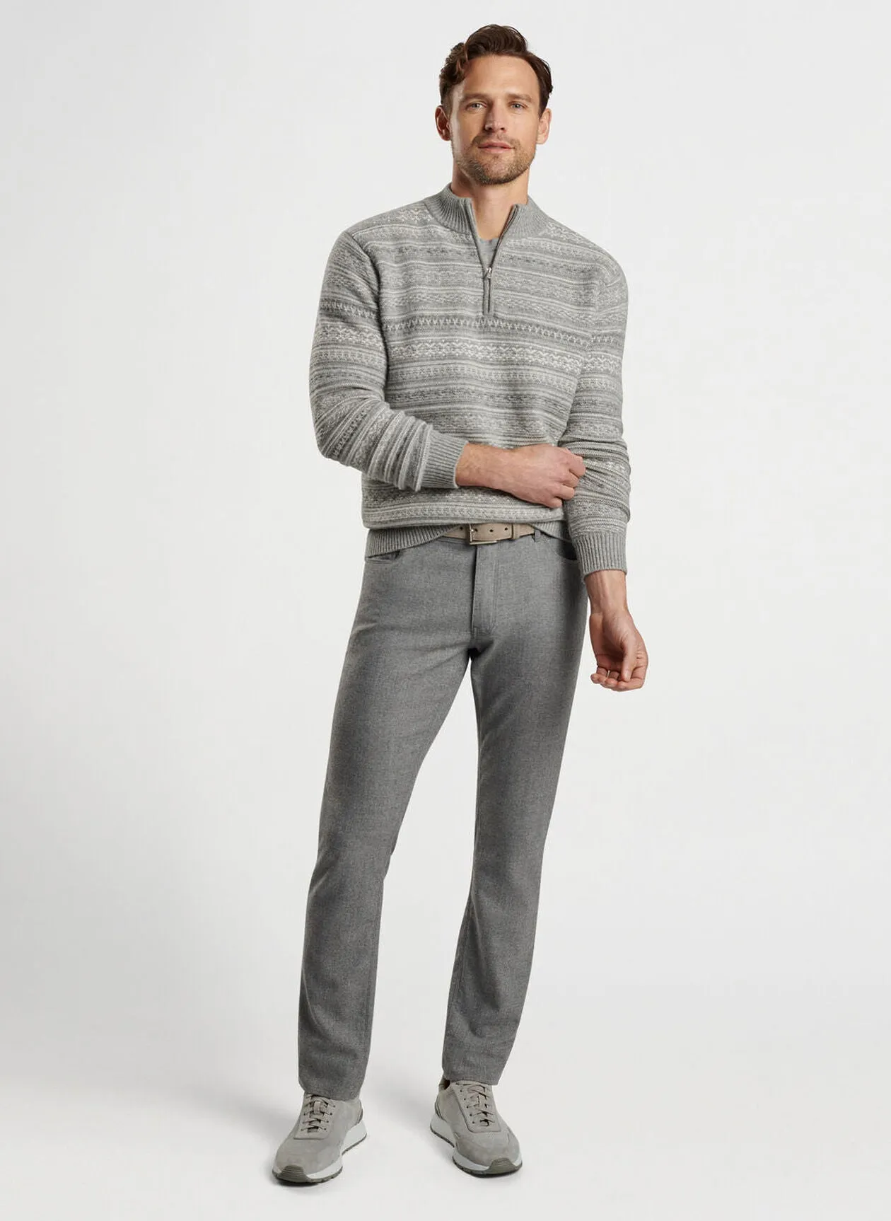 Peter Millar Silverton Jacquard Quarter-Zip