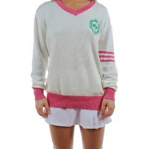 Pink V-Neck Soft Sweater