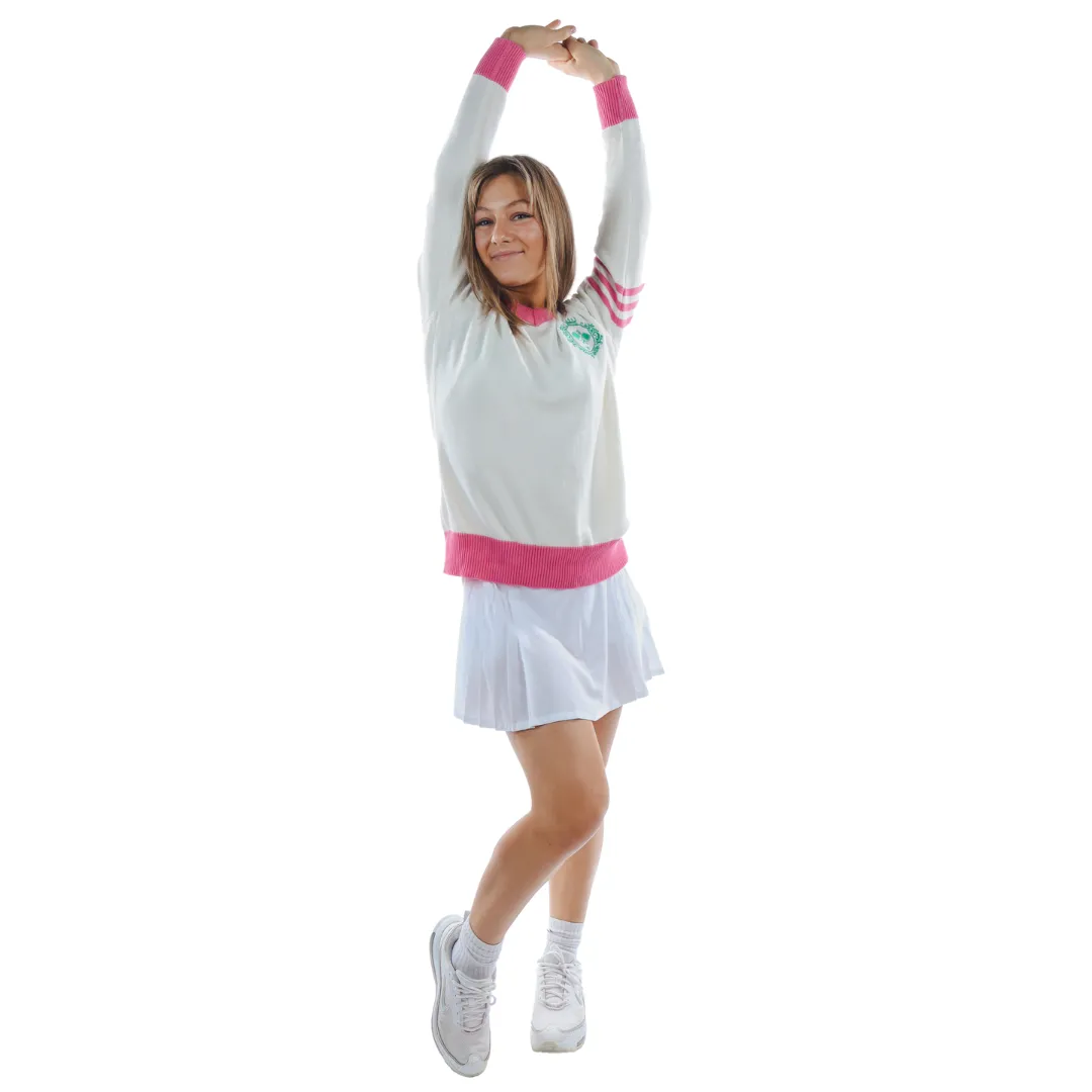 Pink V-Neck Soft Sweater