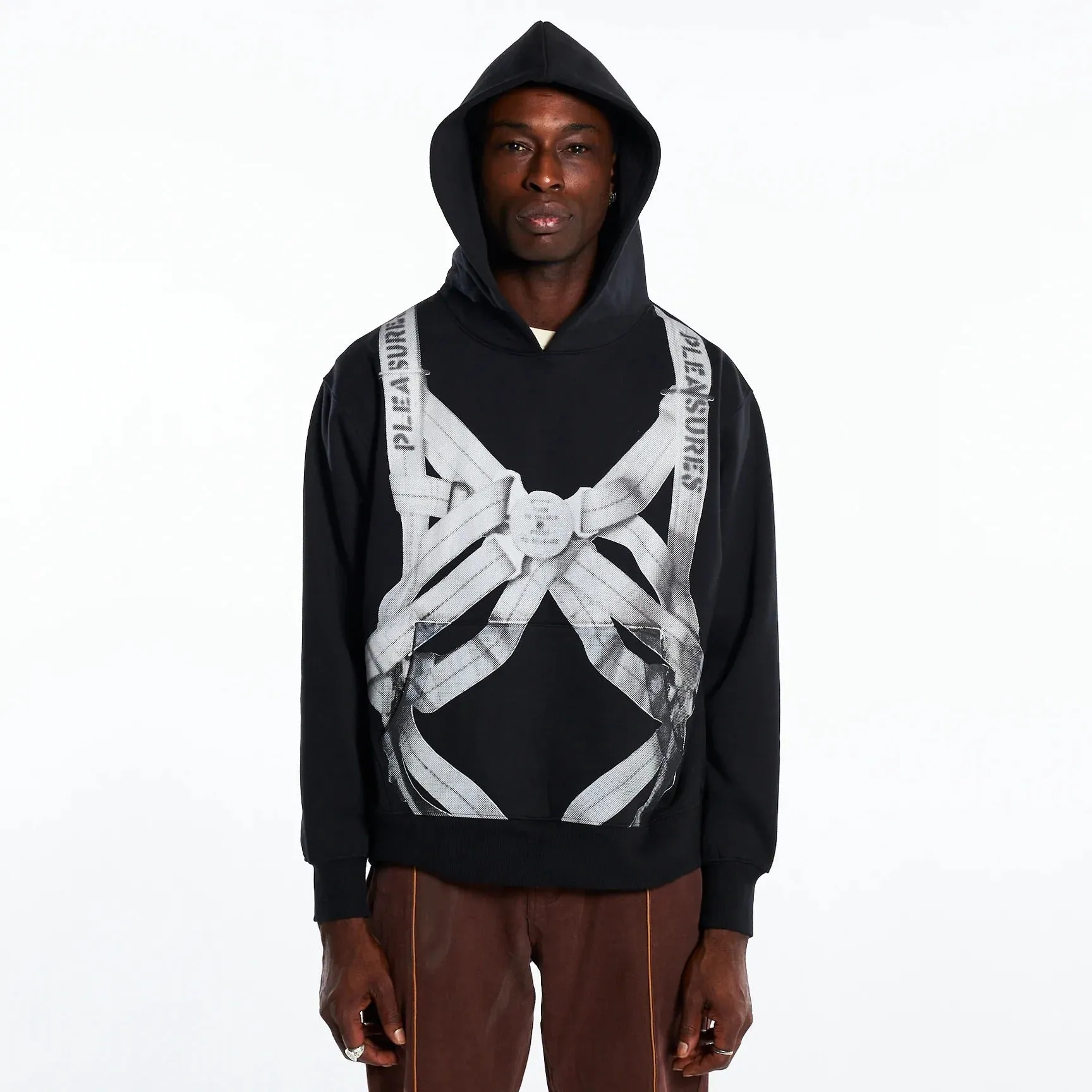Pleasures Men Observer Hoodie Black