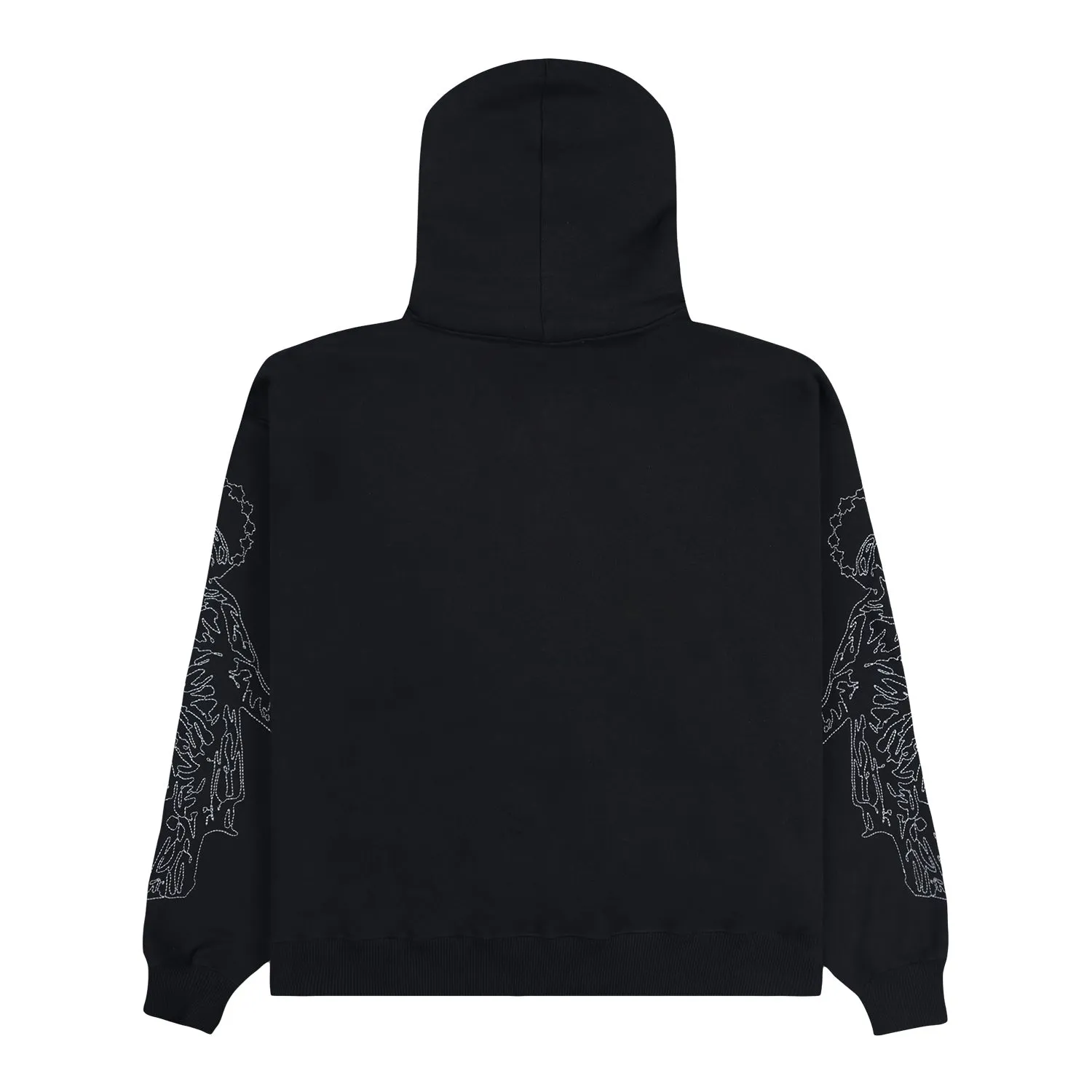 Pleasures x IUTER Men Andrea Hoodie Black