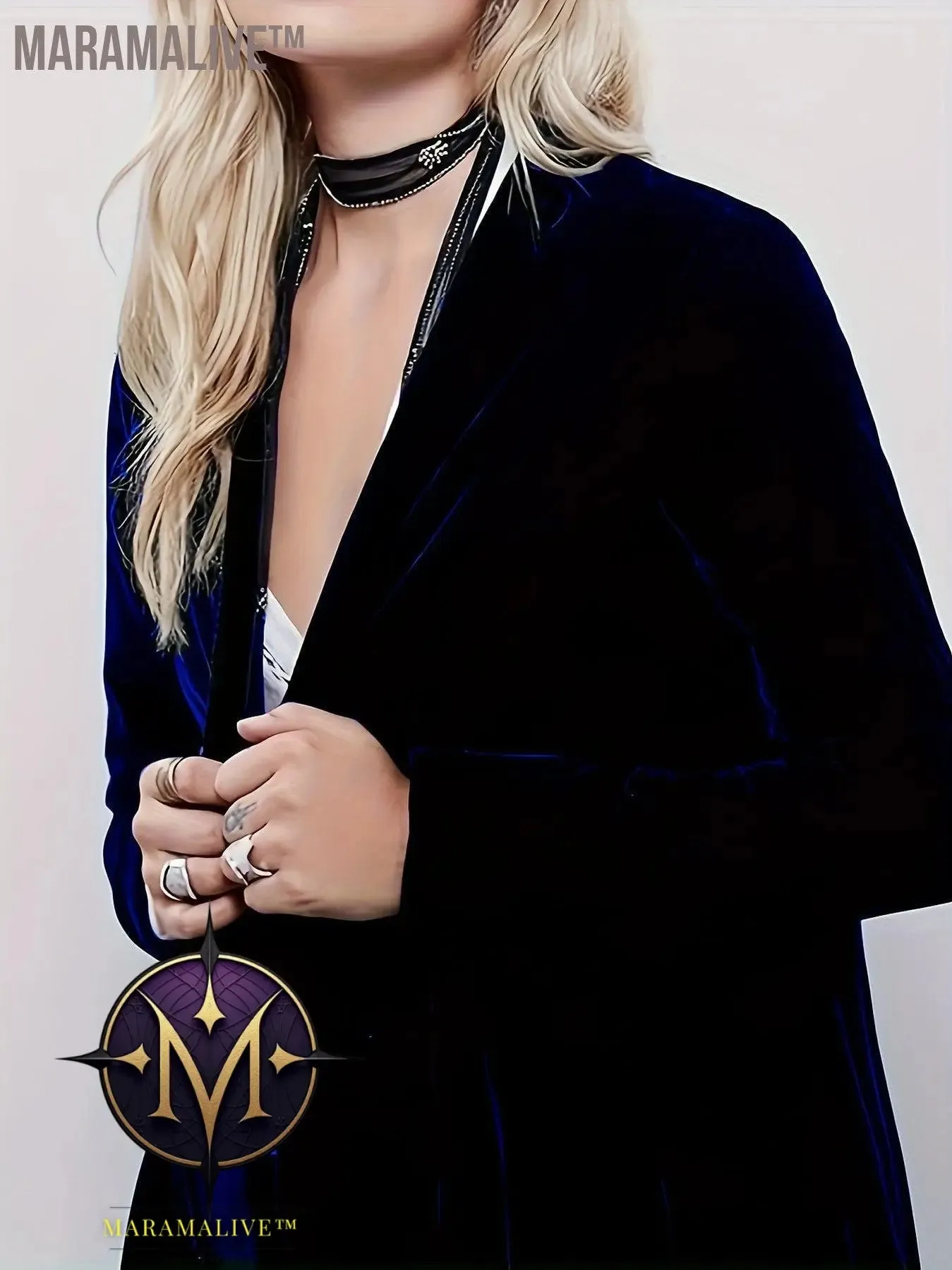 Plus Size Elegant Cardigan, Women's Plus Solid Velvet Long Sleeve Open Front Ruffle Trim Longline Cardigan