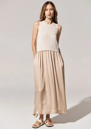 Pol Clothing - Estel Knit Tank Dress - Pebble