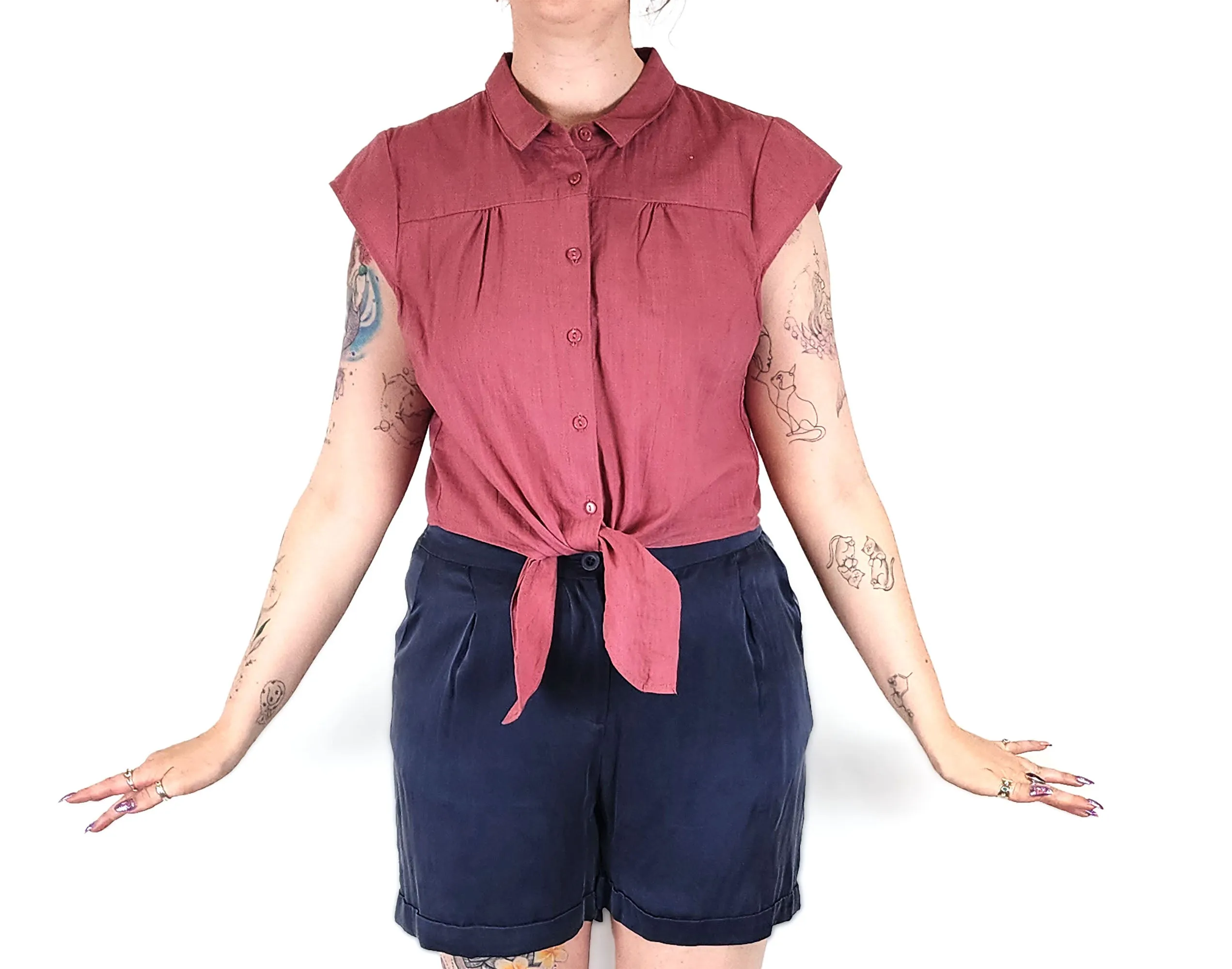 Princess Highway pink cotton top size 12