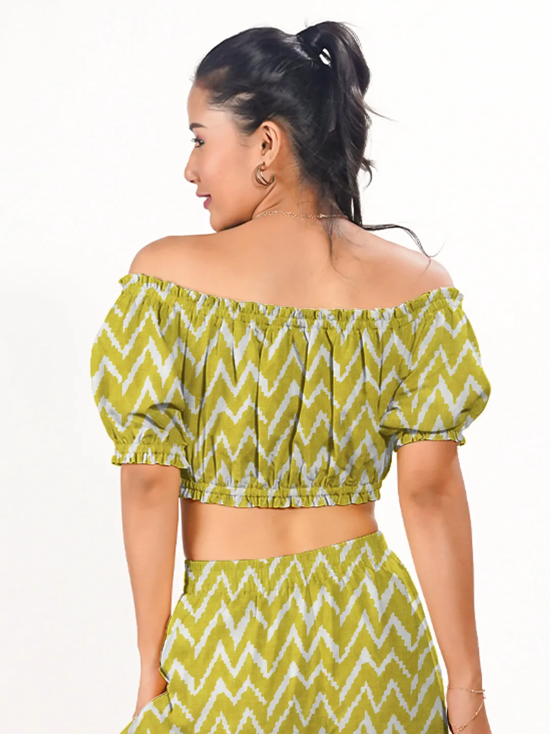 Printed Off Shoulder Top
