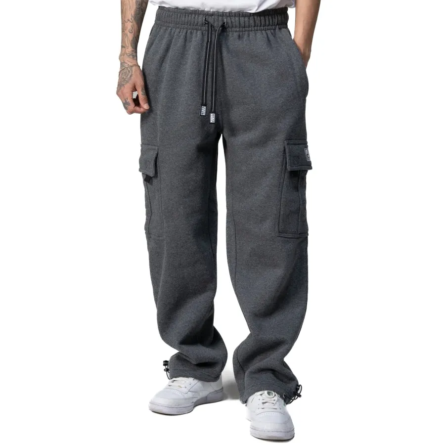 PRO CLUB MENS HEAVYWEIGHT FLEECE CARGO PANTS