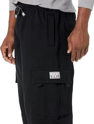 PRO CLUB MENS HEAVYWEIGHT FLEECE CARGO PANTS
