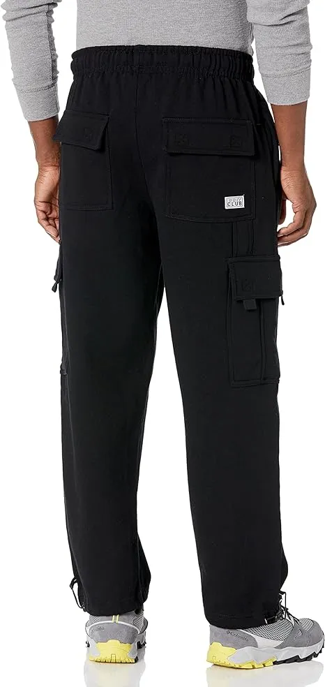 PRO CLUB MENS HEAVYWEIGHT FLEECE CARGO PANTS