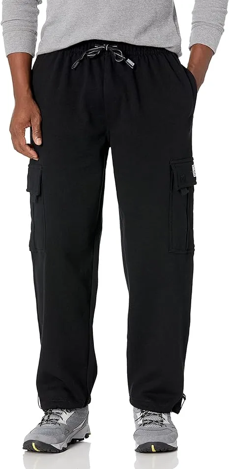 PRO CLUB MENS HEAVYWEIGHT FLEECE CARGO PANTS