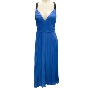 Proenza Schouler White Label Cerulean Broomstick Pleated Tank Dress