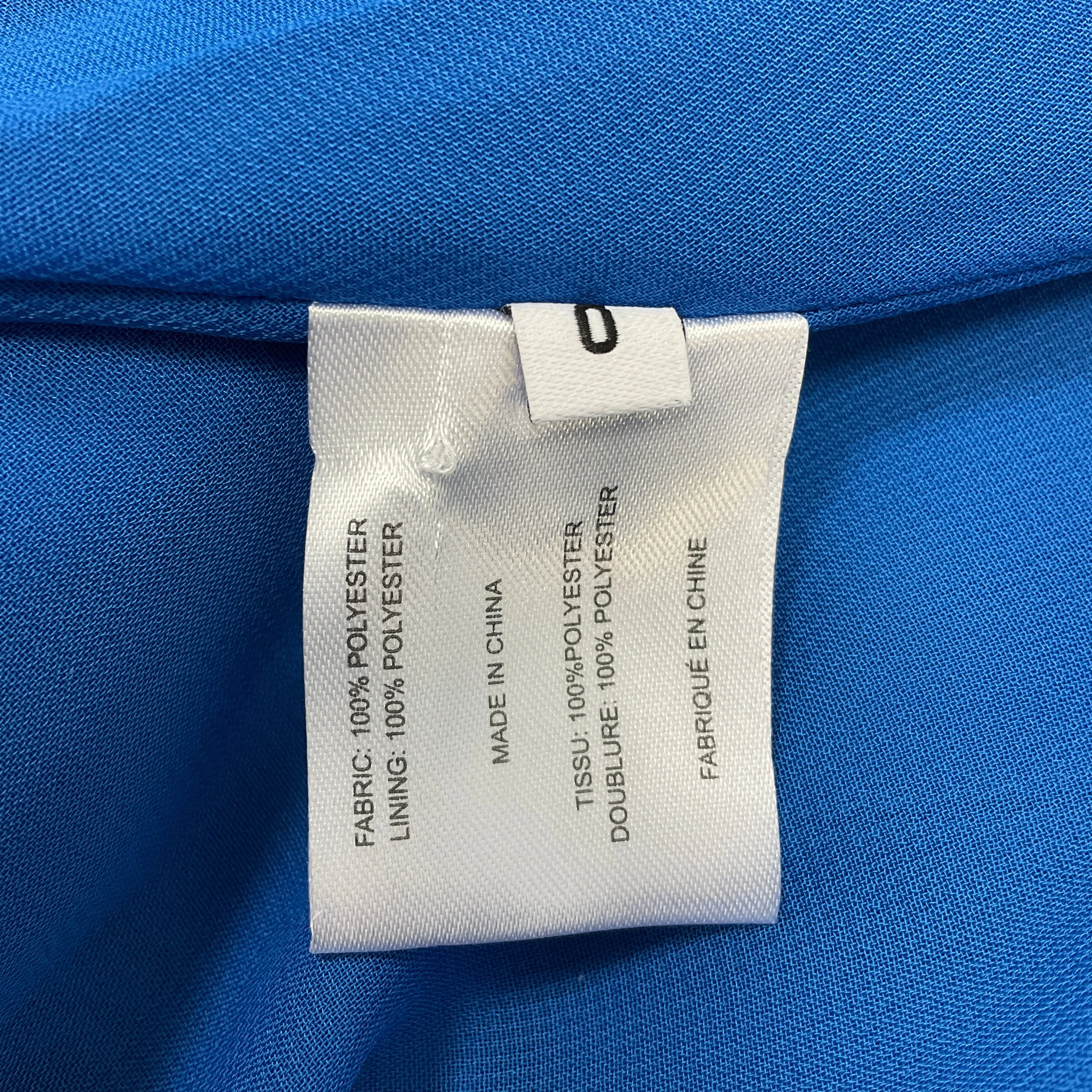 Proenza Schouler White Label Cerulean Broomstick Pleated Tank Dress
