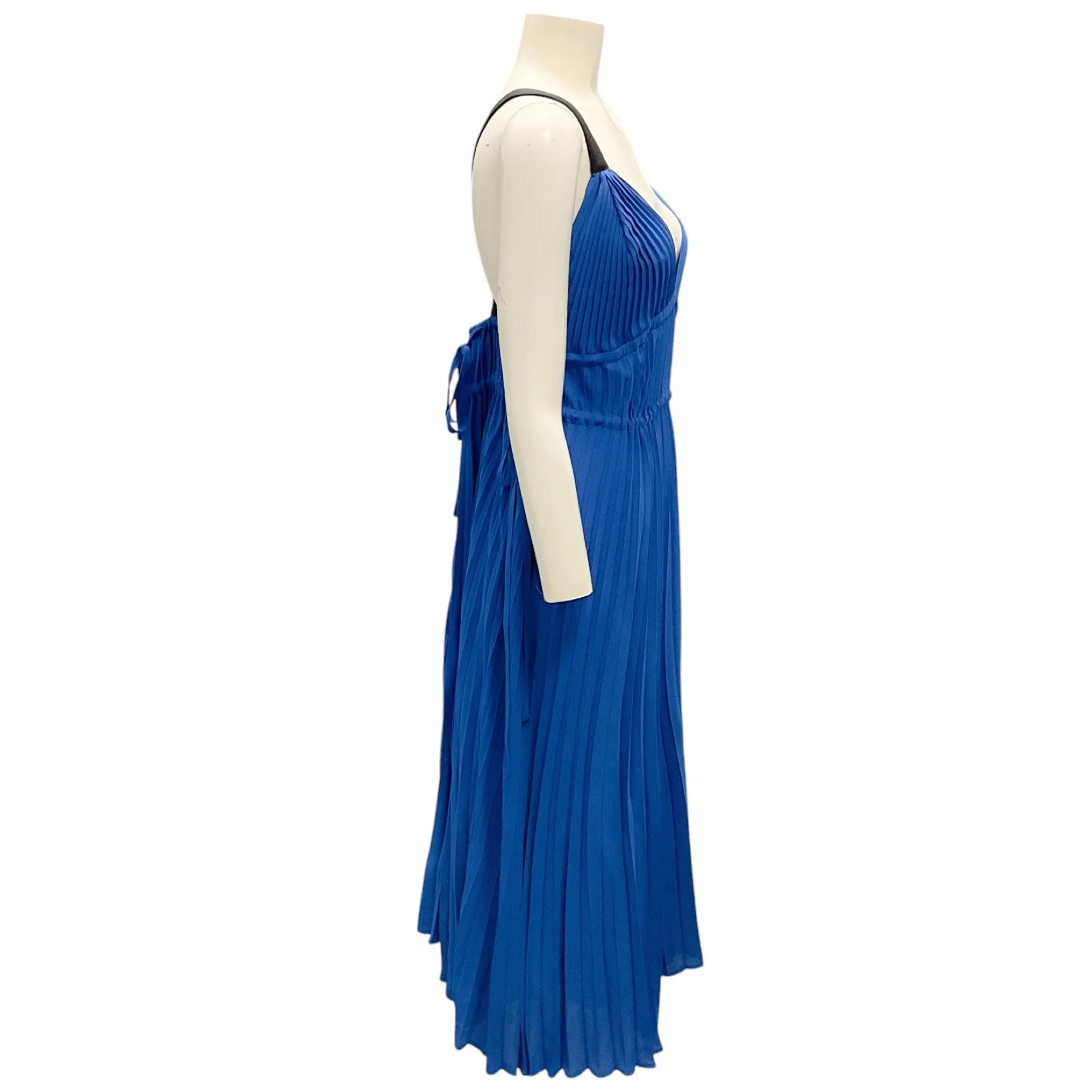 Proenza Schouler White Label Cerulean Broomstick Pleated Tank Dress