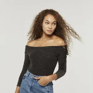 PROJECT SOCIAL T Mercy off the Shoulder- MW Black