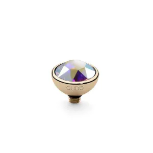 Qudo Bottone 10mm Gold Topper - Crystal Aurora Boreale