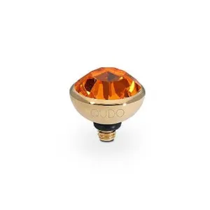 Qudo Bottone 10mm Gold Topper - Sun
