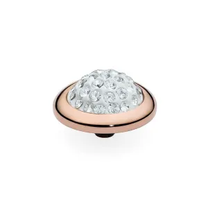 Qudo Calanda Rose Gold Topper - Clear Crystal