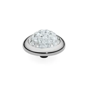 Qudo Calanda Silver Topper - Clear Crystal