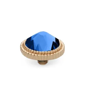 Qudo Fabero 10mm Gold Topper - Sapphire