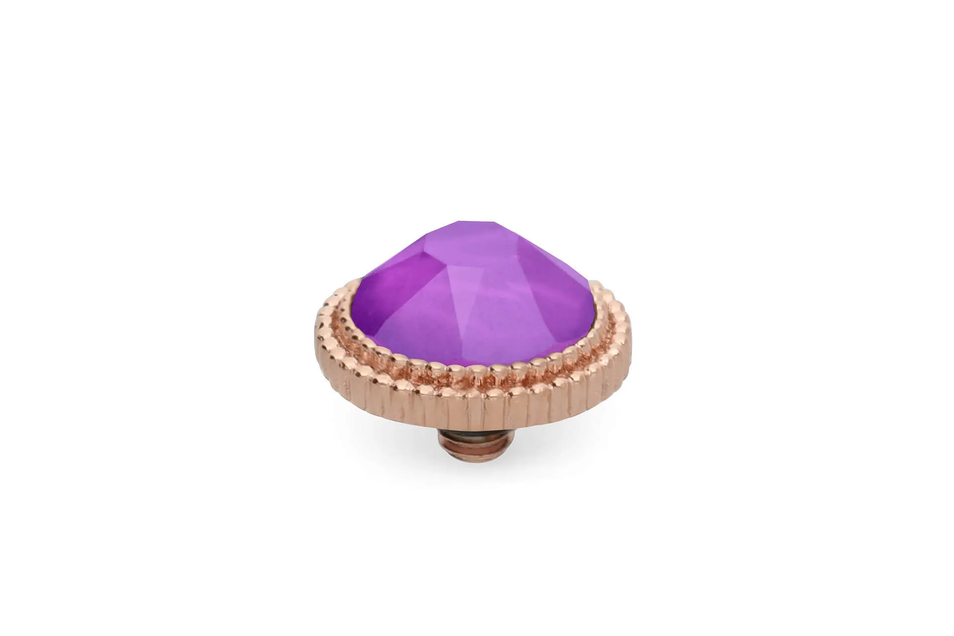 Qudo Fabero 10mm Rose Gold Topper - Electric Violet