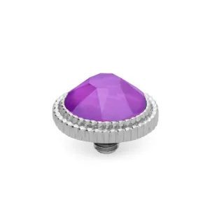 Qudo Fabero 10mm Silver Topper - Electric Violet