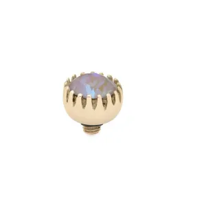 Qudo London 8mm Gold Topper - Dusty Pink Delite
