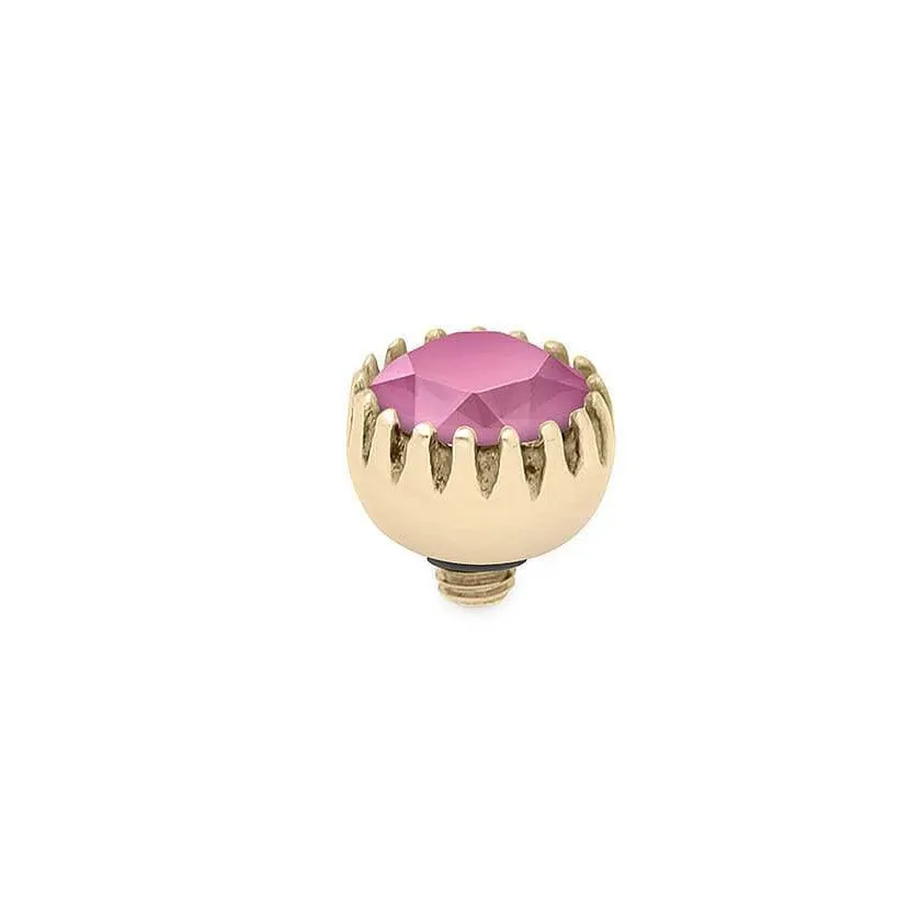 Qudo London 8mm Gold Topper - Peony Pink