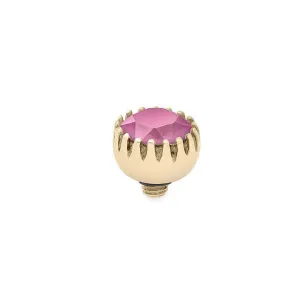 Qudo London 8mm Gold Topper - Peony Pink