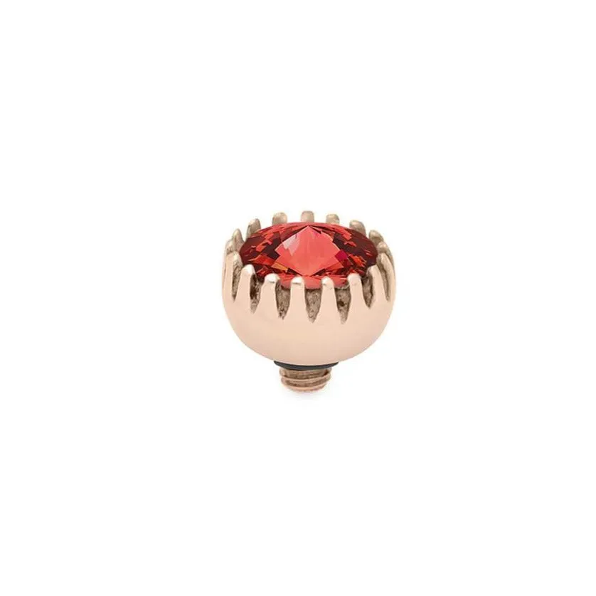 Qudo London 8mm Rose Gold Topper - Light Siam