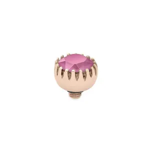 Qudo London 8mm Rose Gold Topper - Peony Pink