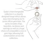 Qudo London 8mm Rose Gold Topper - Peony Pink