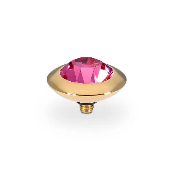 Qudo Tondo 13mm Gold Topper - Rose