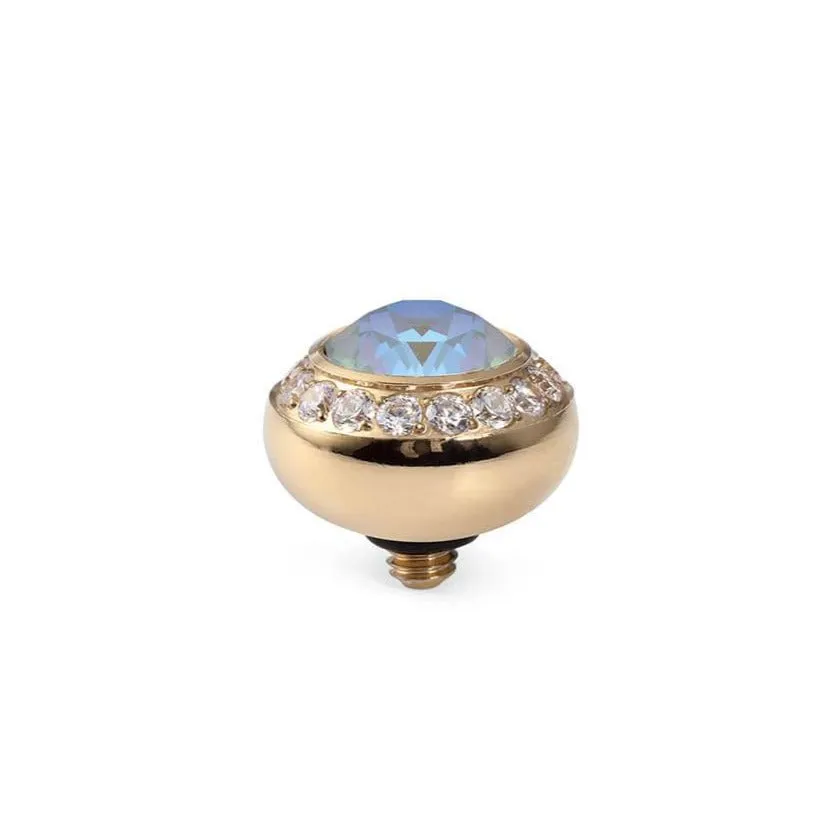 Qudo Tondo Deluxe 10mm Gold Topper - Serene Gray Delite