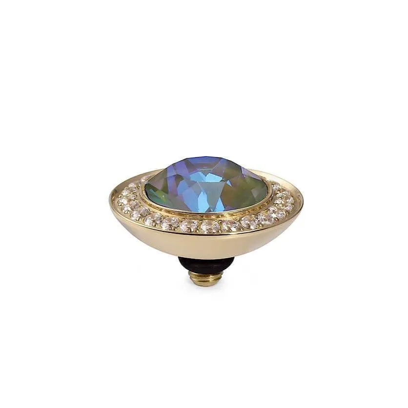 Qudo Tondo Deluxe 13mm Gold Topper - Army Green Delite