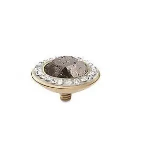 Qudo Tondo Deluxe 13mm Gold Topper - Black Patina