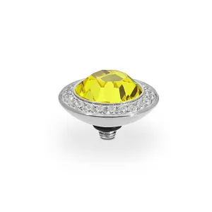 Qudo Tondo Deluxe 13mm Silver Topper - Citrine
