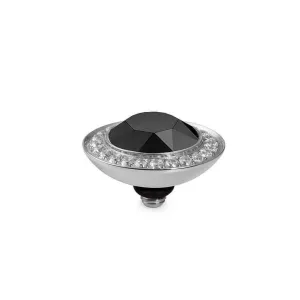 Qudo Tondo Deluxe 13mm Silver Topper - Jet Black