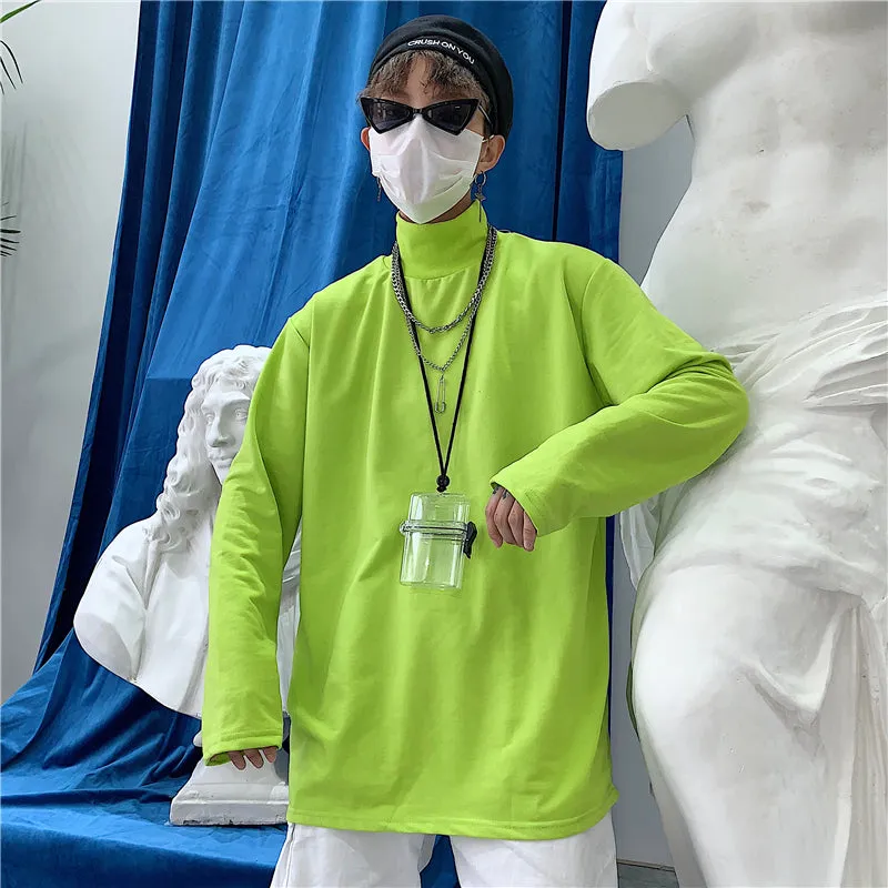 "COUPLE FLUORESCENT GREEN CHECKERS" LONG SLEEVES K050509