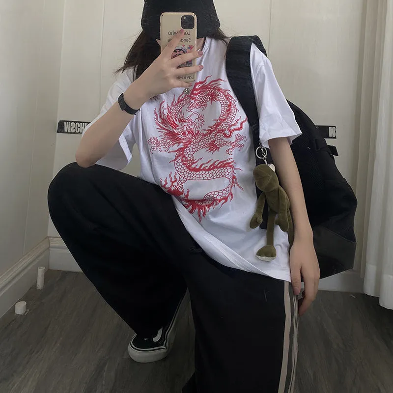 "DRAGON PRINT" T-SHIRT N090208
