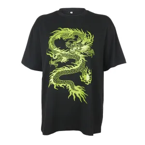 "DRAGON PRINT" T-SHIRT N090208