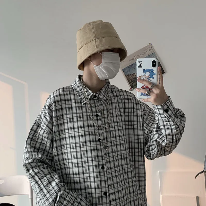 "PLAID COAT" LONG-SLEEVED SHIRT S031101
