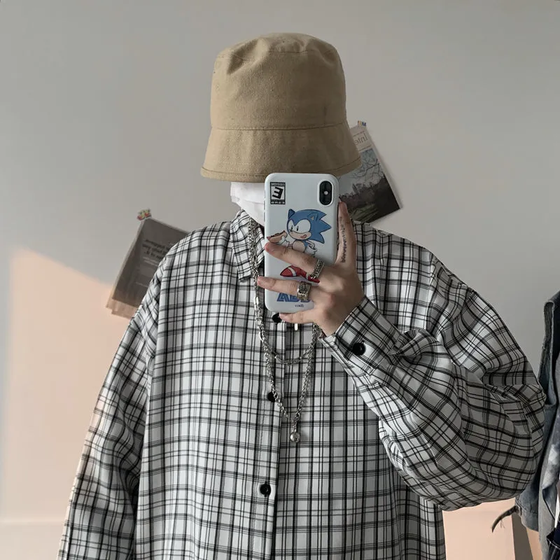 "PLAID COAT" LONG-SLEEVED SHIRT S031101