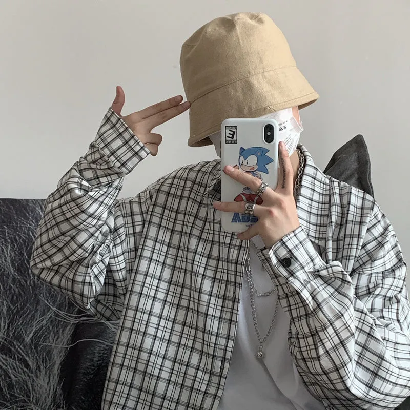 "PLAID COAT" LONG-SLEEVED SHIRT S031101