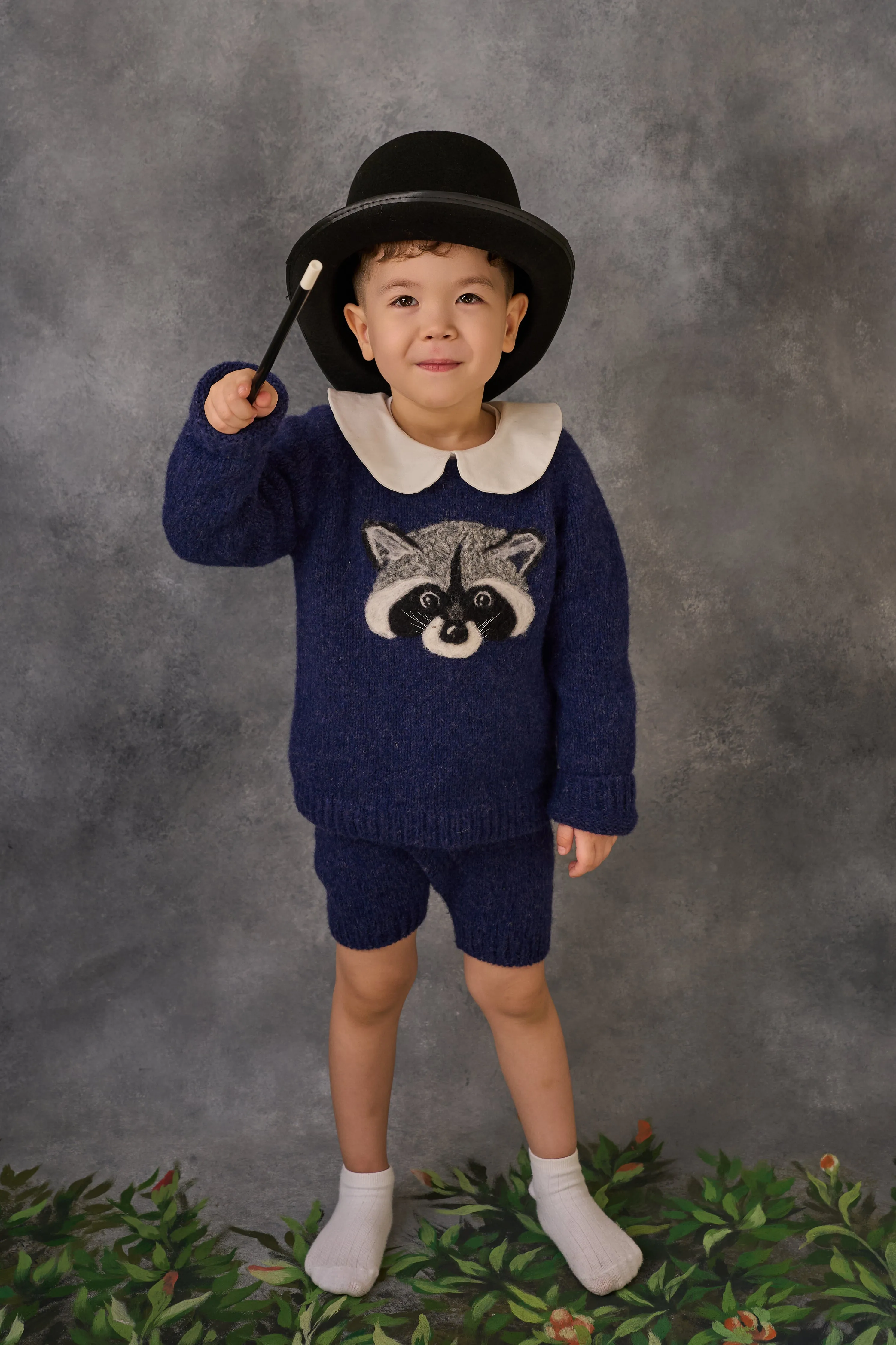 Raccoon jumper | Dark blue