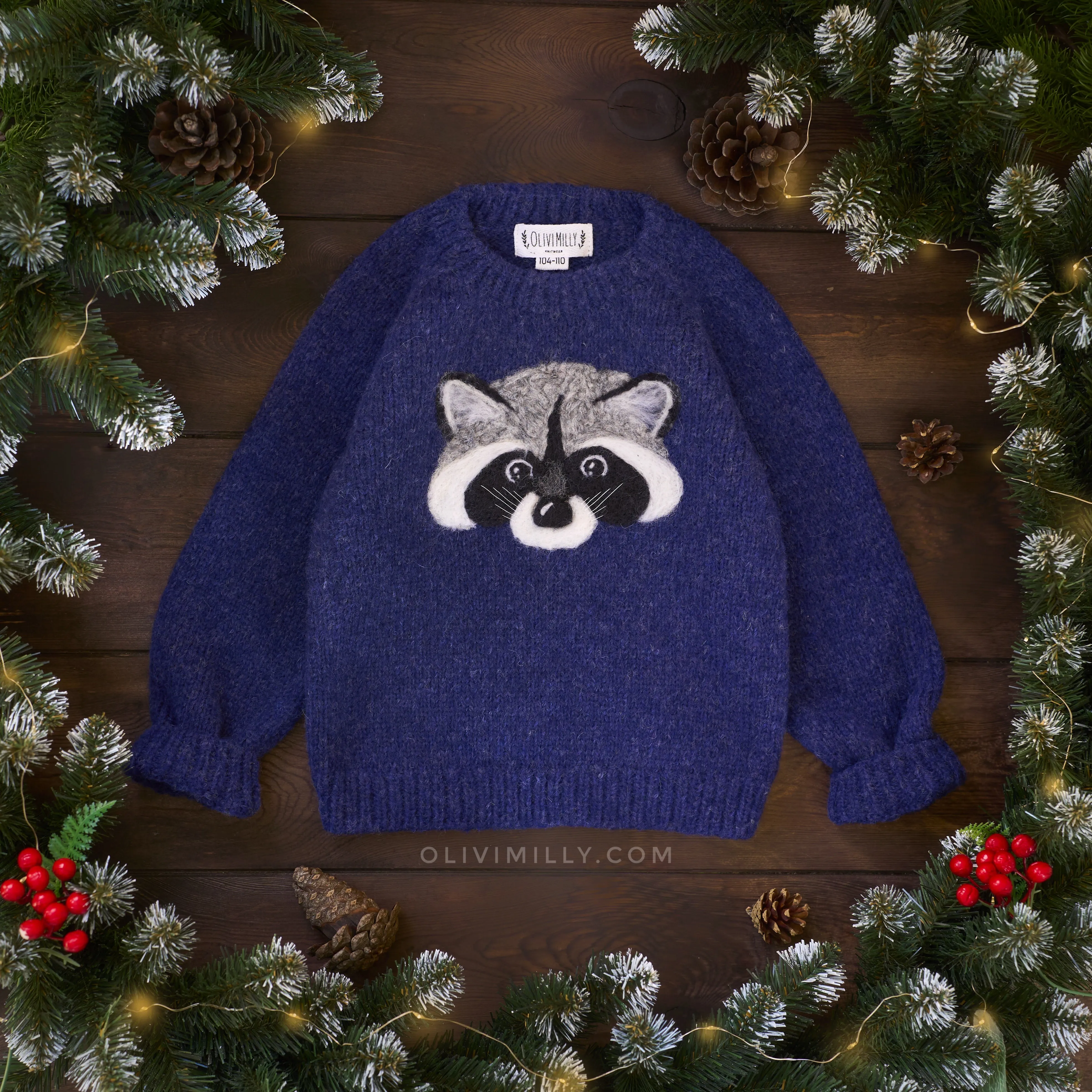 Raccoon jumper | Dark blue