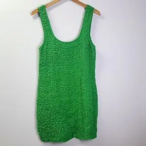 Rails Popcorn Fabric Sleeveless Dress Clover Size Large