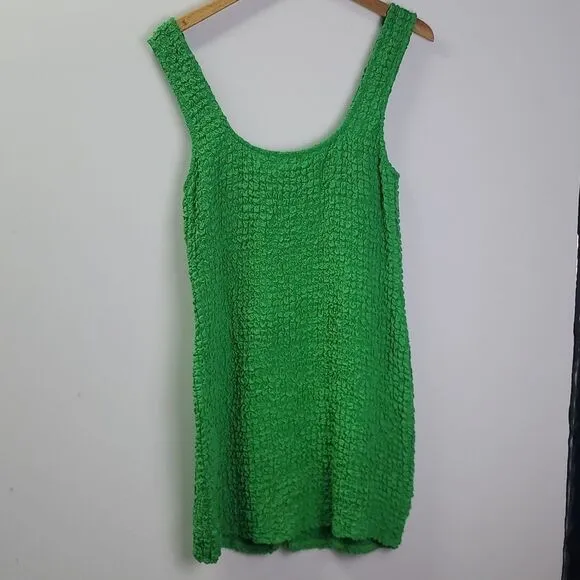 Rails Popcorn Fabric Sleeveless Dress Clover Size Large